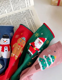 4 Pairs of Kids Christmas Socks, Cozy Comfy Funny Children Christmas Socks For Boys Girls Baby Toddlers Cotton Warm Socks
