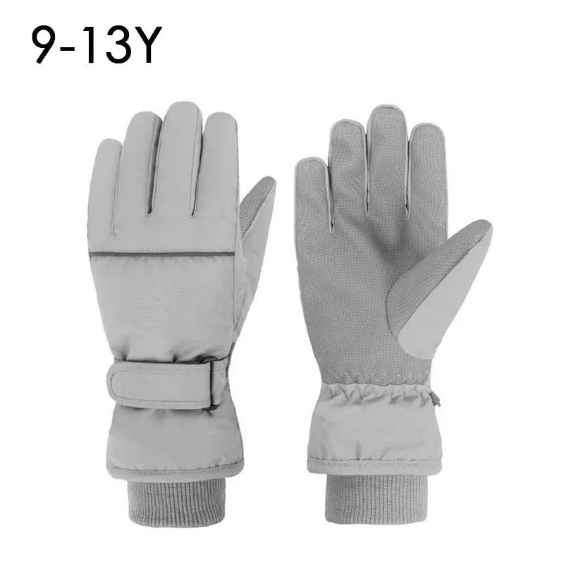 High Quality Kids Ski Gloves Winter Snowboard Snow Children Glove for Boys Girl Waterproof Thicken Mittens Keep Finger Warm 2023