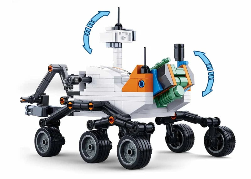 SLUBAN Curiosity Mars Rover Building Blocks Interstellar Exploration Series Assembly Model Children's Toy  Birthday Gift