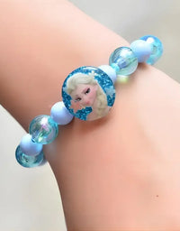 Frozen Elsa Anna Princess Bracelets Fashion Jewelry Cartoon Figure Bracelet Toys Flash Wristand Cute Girl Kids Birthday Gifts
