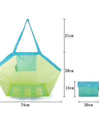 Children Sand Away Protable Mesh Bag Kids Toys Storage Bags Swimming Large Beach Bag Clothes Toy Storage Sundries Backpack
