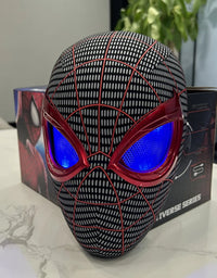 Mascara Spiderman Headgear Mask Cosplay Moving Eyes Mask Spider Man 1:1 Elastic Toys Adults Kids Gift ﻿
