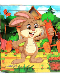 New 20 Piece Wooden 3d Puzzle Cartoon Animal Vehicle Jigsaw Puzzle Montessori Educational Toys For Kids Baby 1 2 3 Years
