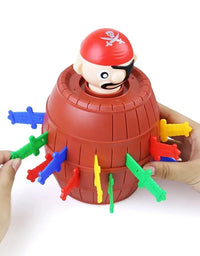 Fun Pirate Barrel Toy Sword Jump Pirate Game Board Children Halloween Toy Parent-child Interactive Toy Boy
