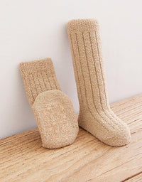 Kids Socks Thick Cold Winter Socks Super Warm Baby Snow Socks Christmas Gifts Coral Fleece Silicone Non-slip Floor Socks
