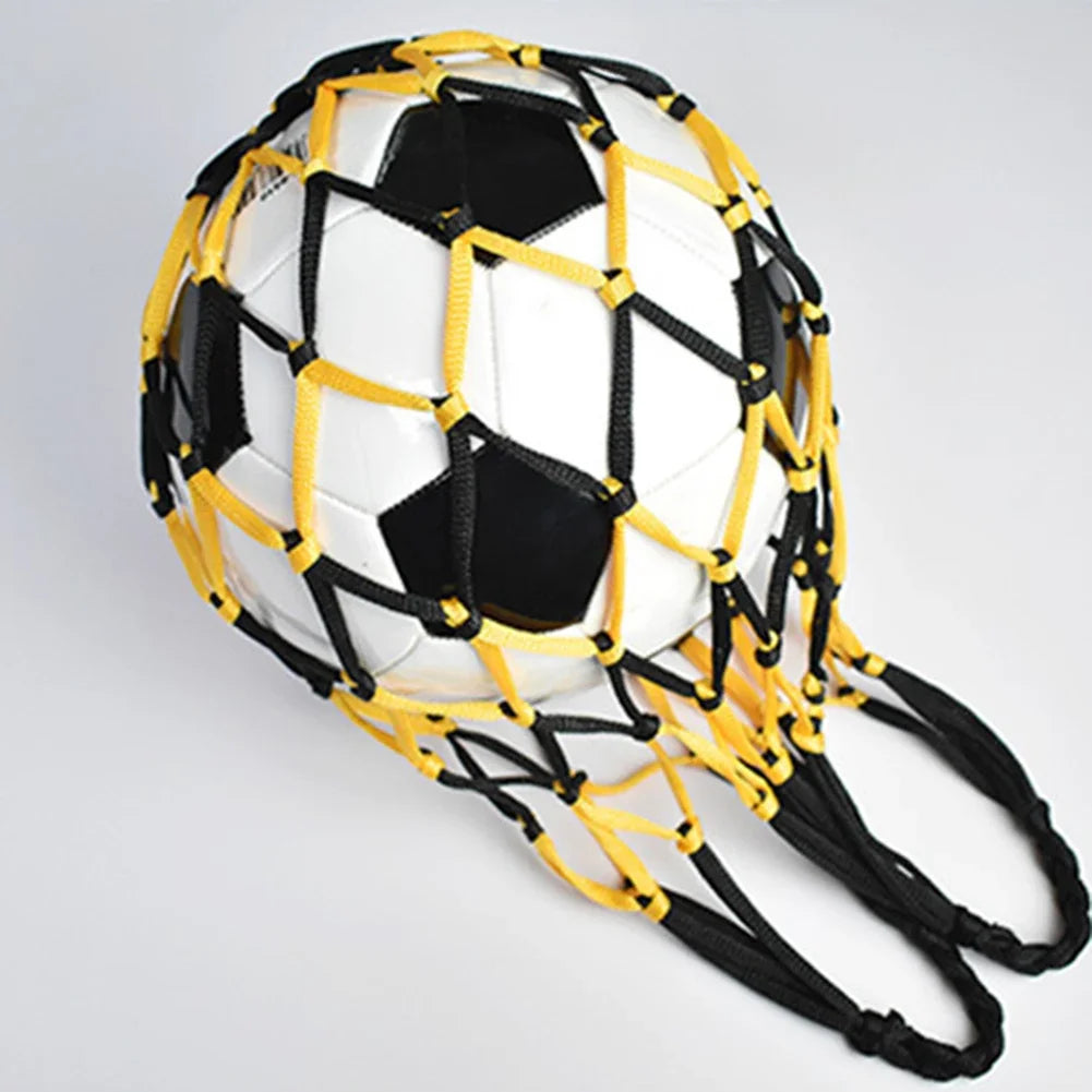 Net Soccer Volleyball Drawstring Ball Storage Bag Youth Football Self Trainer Nylon Bold Storage Bag Football Accessories