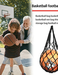 Net Soccer Volleyball Drawstring Ball Storage Bag Youth Football Self Trainer Nylon Bold Storage Bag Football Accessories
