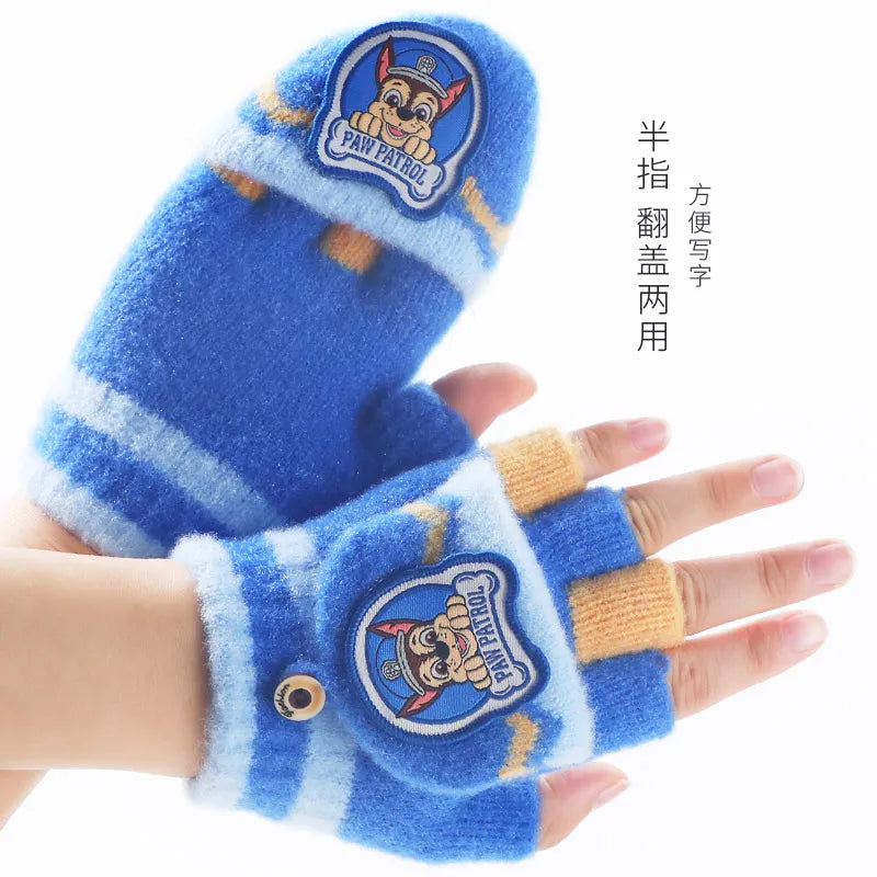 Genuine Paw Patrol Winter KIDS Glove Chase Marshall Skye Everest Rubble Zuma Rocky Girl Boy Outdoor Mittens Children Gift 2-10T