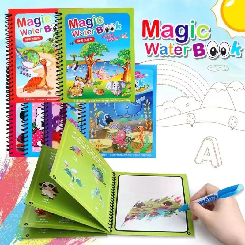 Kids Magic Water Drawing Books Coloring Books Painting Toys for Kids Birthday Christmas Gift for Boys and Girls