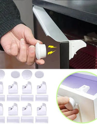 Children Protection Baby Safety Lock  Magnetic Child Lock Drawer Latch Cabinet Door Lock Limiter Children Security Locks
