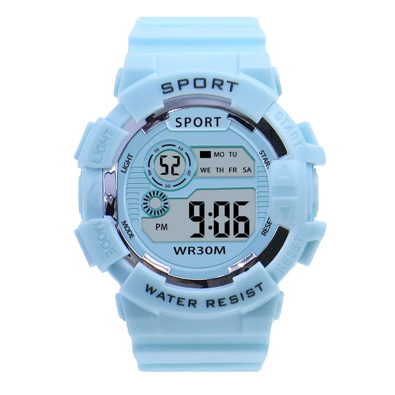 Fashion Kids Watches Luminous Waterproof Sports Digital Watch Alarm Clock Watches Boys Girls Student Smart Electronic Watch Gift