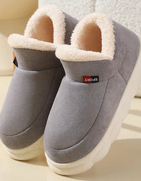 Kidmi Winter Women Shoes Casual House Shoes For Men 2024 Outdoor Warm Cotton Shoes For Women Indoor Plush Padded Slippers Female
