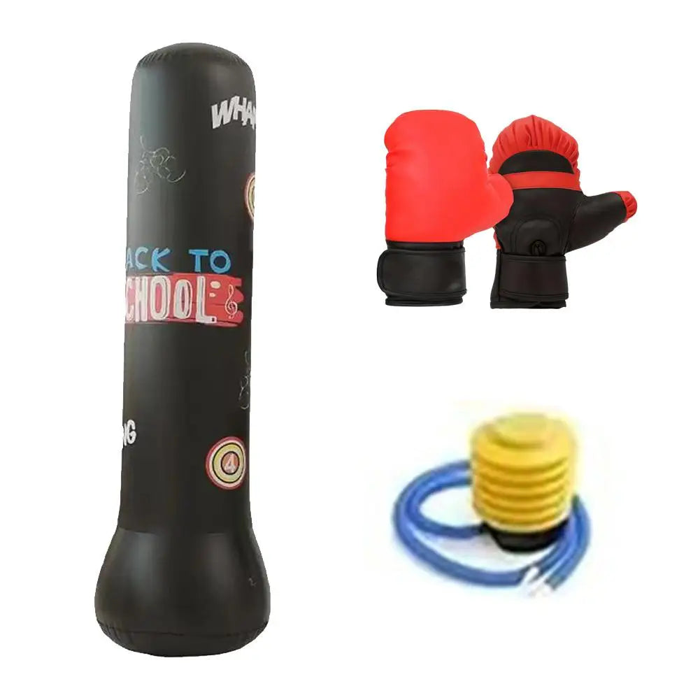 1.2/1.6M Children's Inflatable Punching Bag Gym Fitness Boxing Training Sandbag Stress Relief Toys For Adults Thickened Tumbler