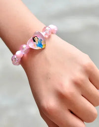 Frozen Elsa Anna Princess Bracelets Fashion Jewelry Cartoon Figure Bracelet Toys Flash Wristand Cute Girl Kids Birthday Gifts
