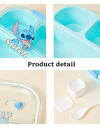 MINISO Disney Stitch Lunch Box With Handles - Lunch Box For Boys - Lunch Box With Compartments - Kids Lunch Box
