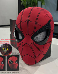 Mascara Spiderman Headgear Mask Cosplay Moving Eyes Mask Spider Man 1:1 Elastic Toys Adults Kids Gift ﻿
