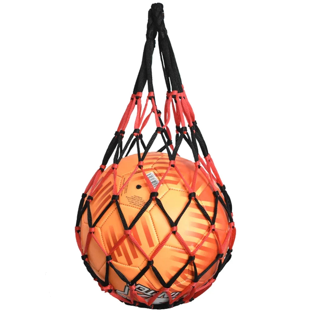 Net Soccer Volleyball Drawstring Ball Storage Bag Youth Football Self Trainer Nylon Bold Storage Bag Football Accessories