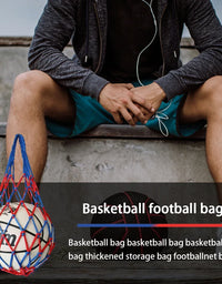 Net Soccer Volleyball Drawstring Ball Storage Bag Youth Football Self Trainer Nylon Bold Storage Bag Football Accessories
