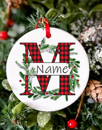 Personalized Christmas Baby Ornament Custom Name Xmas Infant Keepsake Gift Christmas Photography Accessories Christmas Ornament
