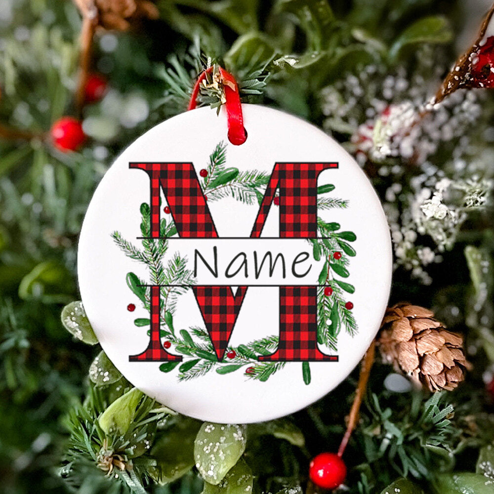 Personalized Christmas Baby Ornament Custom Name Xmas Infant Keepsake Gift Christmas Photography Accessories Christmas Ornament