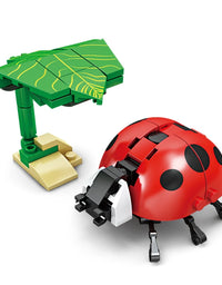 City Creativity Animal Insect Bees Dragonflies Ants Mantis Ladybugs Snails Model Building Blocks Bricks Toys For Gift
