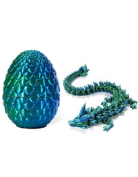 1/2PCS 3D Printed Dragon Egg with Dragon Full Articulated Dragon Modle Movable Rotatable Articulated Desktop Ornament Kid Toy
