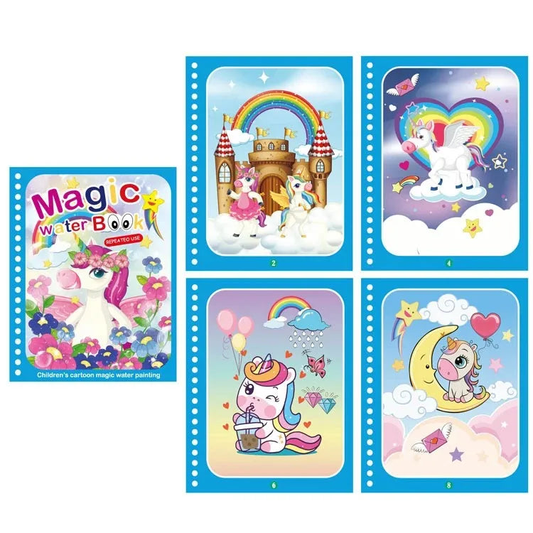 Kids Magic Water Drawing Books Coloring Books Painting Toys for Kids Birthday Christmas New Year Gift for Boys and Girls