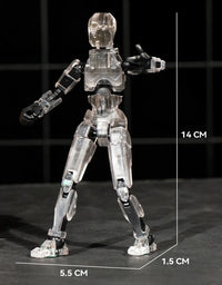 Titan 13 Action Figure Multi Joint Movable Doll 3D Printed Lucky 13 Action Figure Robot Children Toy Kids DIY Stress Relief Toys
