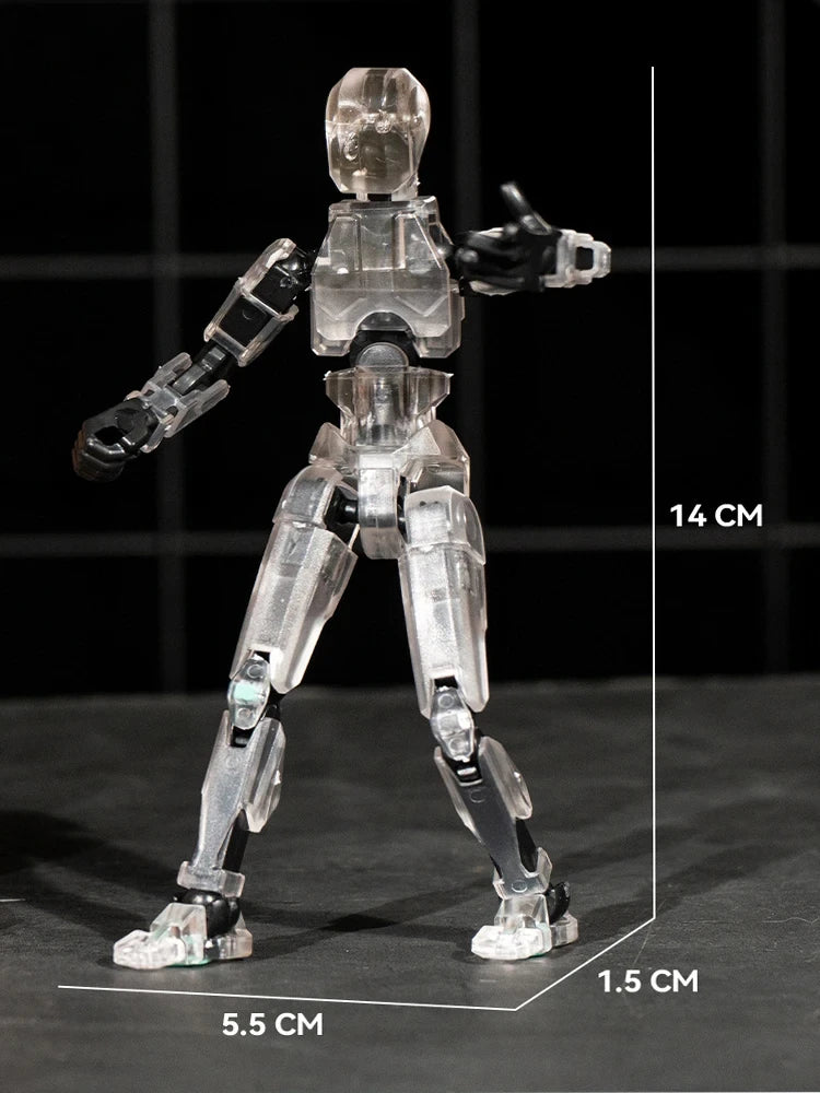 Titan 13 Action Figure Multi Joint Movable Doll 3D Printed Lucky 13 Action Figure Robot Children Toy Kids DIY Stress Relief Toys