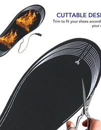 Heated Insole for Men Women Cuttable USB Powered Electric Heating Shoe Inserts Foot Warmers for Winter Camping Skiing Cycling
