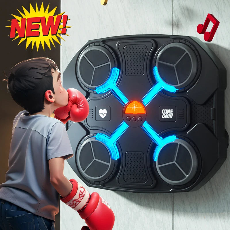 New Design Bluetooth Smart Punching Target Music Boxing Machine Sport Toys for Kids Home Punching Bag