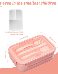 Lunch Box Food Warmer Portable Kids Childen Food Container In The Microwave Heating Leakproof Thicker PP Plastic Split Lunch Box
