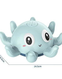 Baby Bath Toys Electric Octopus Automatic Sprinkler Bathtub Toy Swim Pool Bathing Toys with Music LED Light For Kids Gift
