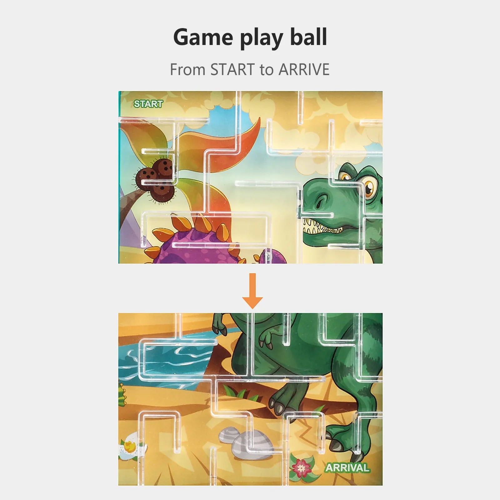 3D Puzzle Game Maze Ball Balance Shape Puzzle Balance Ball Educational Toys Kids Mental Training Intelligent Labrynth