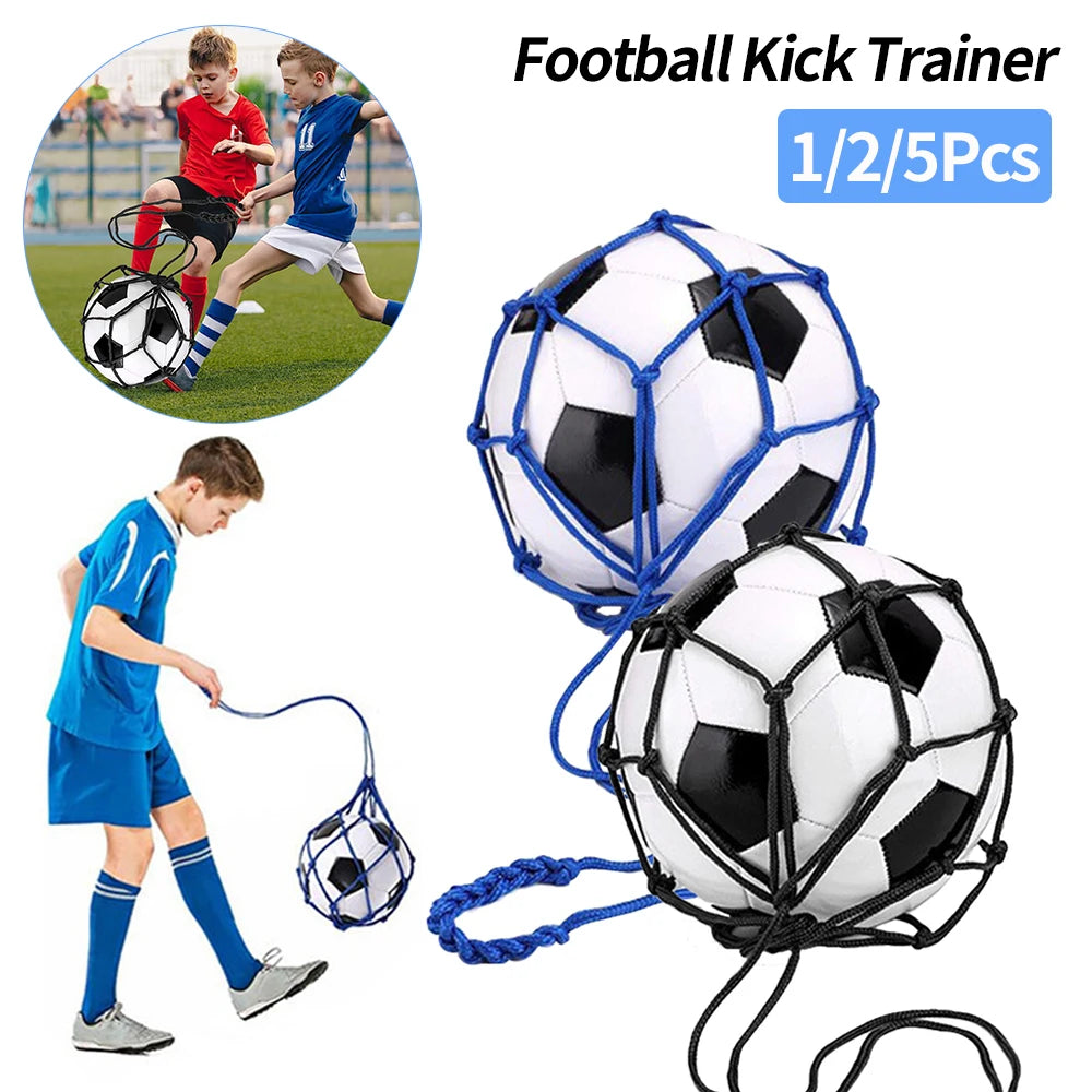 Soccer Return Trainer Net Fits Ball Size 3 4 5 Soccer Training Aids Soccer Ball Net Kicker for Youth Adults Training Equipment