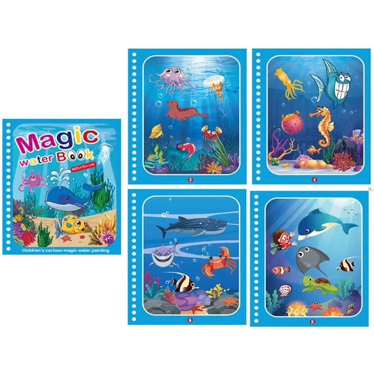 Kids Magic Water Drawing Books Coloring Books Painting Toys for Kids Birthday Christmas New Year Gift for Boys and Girls