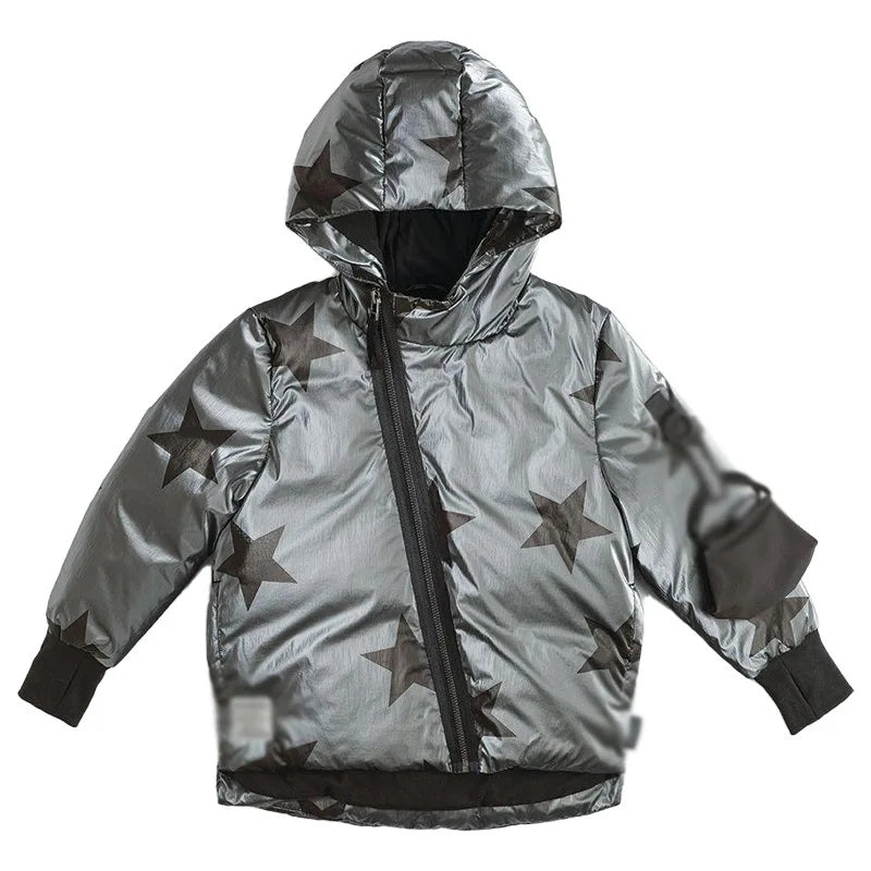 Kids winter down jacket and down vest jacket