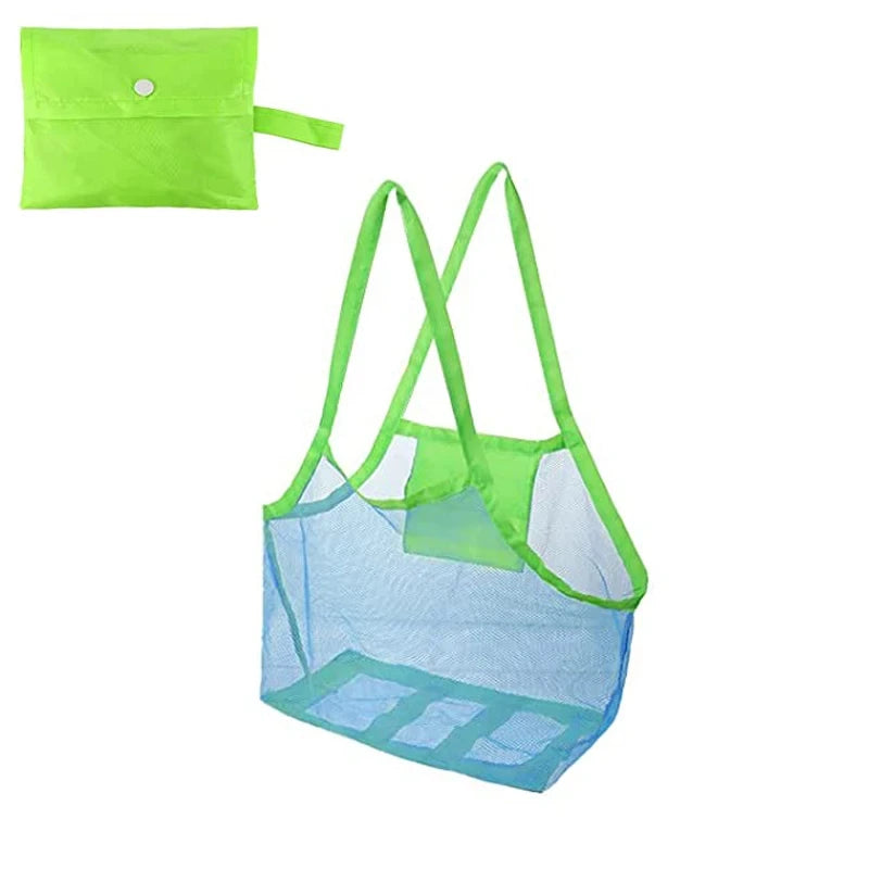 Children Sand Away Protable Mesh Bag Kids Toys Storage Bags Swimming Large Beach Bag Clothes Toy Storage Sundries Backpack