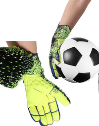 Goalkeeper Gloves Strong Grip for Soccer Goalie Goalkeeper Gloves with Size 6/7/8/9/10 Football Gloves for Kids Youth and Adult
