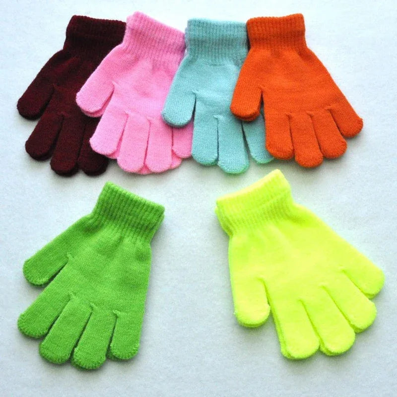 For 6-10 Years Old Kids Boys Girls Winter Cold and Warm Gloves Children Gloves