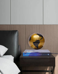 Floating Globe Magnetic Levitation Globe Educational Supplies Luminous Earth Globe Cosmic Cover Book Base
