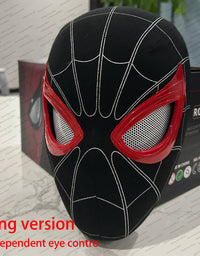 Mascara Spiderman Headgear Mask Cosplay Moving Eyes Mask Spider Man 1:1 Elastic Toys Adults Kids Gift ﻿
