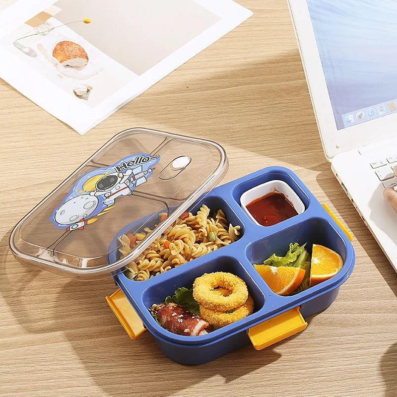 Student Lunch Box, Children's Cartoon Pattern Lunchbox Kids School, Outdoor Bento Box, Instagram Style, Can be Microwave Heated