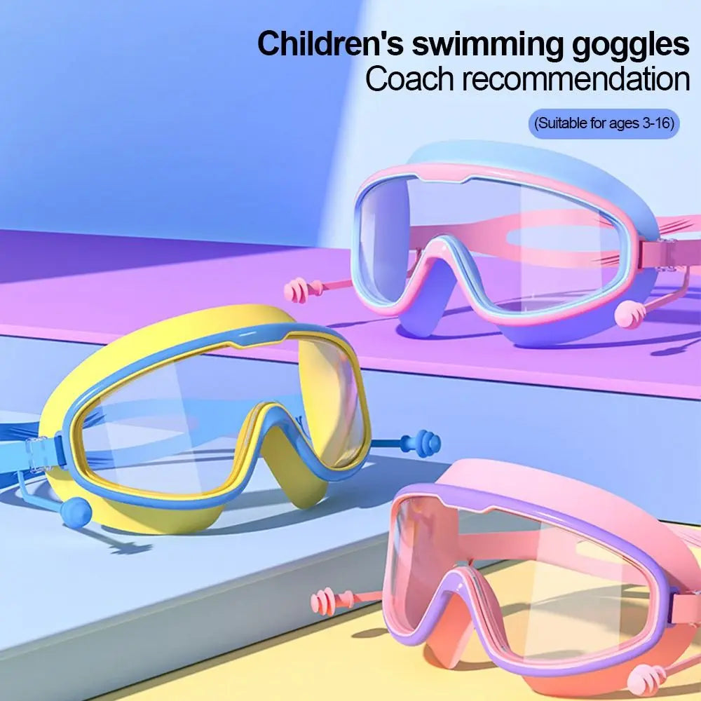 Goggles for Kids Toddler 3-15, Anti Fog No Leak Clear Swim Goggles for Boys Girls Pool Beach Swimming Goggles