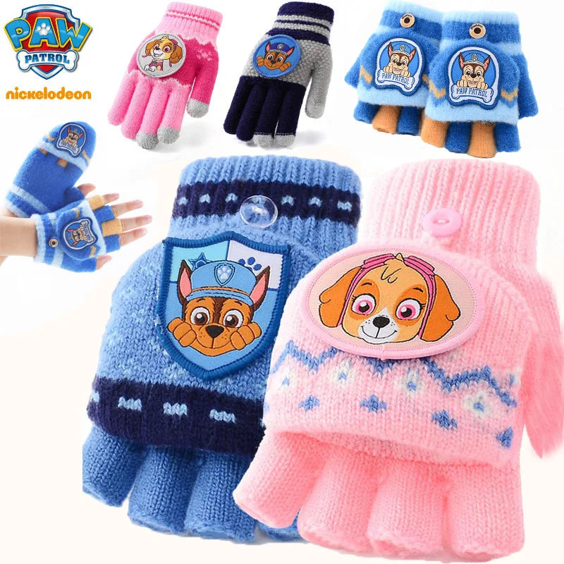 Genuine Paw Patrol Winter KIDS Glove Chase Marshall Skye Everest Rubble Zuma Rocky Girl Boy Outdoor Mittens Children Gift 2-10T