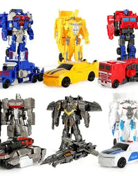 One Step Deformation Robot Transformation Car Toy Action Figure Model Kid Puzzle Toy Anime Robot Model Deformation Car
