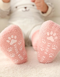 Kids Socks Thick Cold Winter Socks Super Warm Baby Snow Socks Christmas Gifts Coral Fleece Silicone Non-slip Floor Socks
