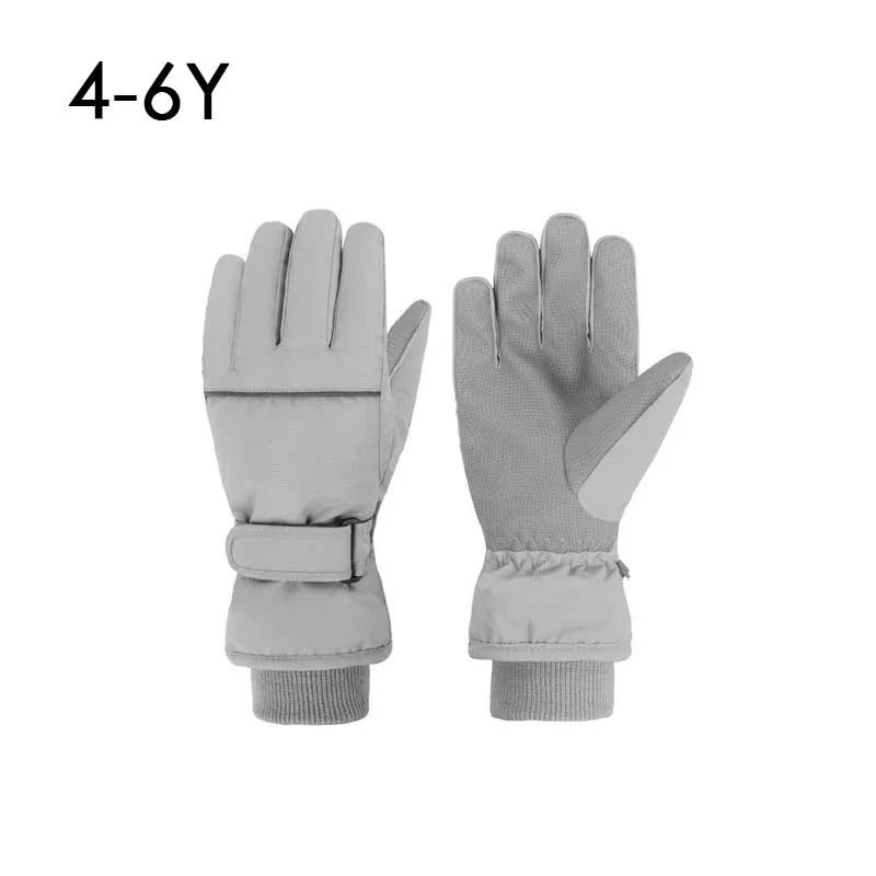 High Quality Kids Ski Gloves Winter Snowboard Snow Children Glove for Boys Girl Waterproof Thicken Mittens Keep Finger Warm 2023