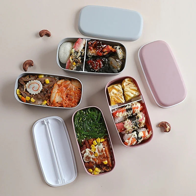 Japanese-style Heated Portable Lunch Box For Kids Food Storage Container Lunch Keep Fresh Box Children Kids Breakfast Boxes