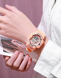 Fashion Kids Watches Luminous Waterproof Sports Digital Watch Alarm Clock Watches Boys Girls Student Smart Electronic Watch Gift
